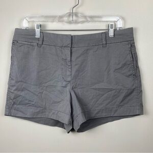 NWT J. Crew Women's 4" Chino Shorts Gray size 8